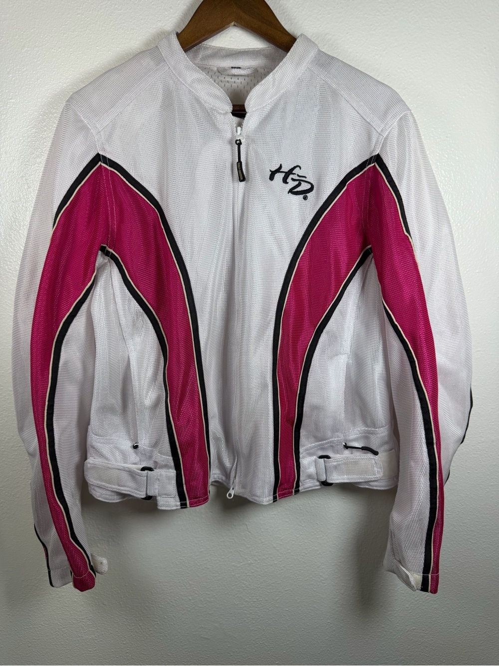 Harley-Davidson White and Pink Mesh Jacket